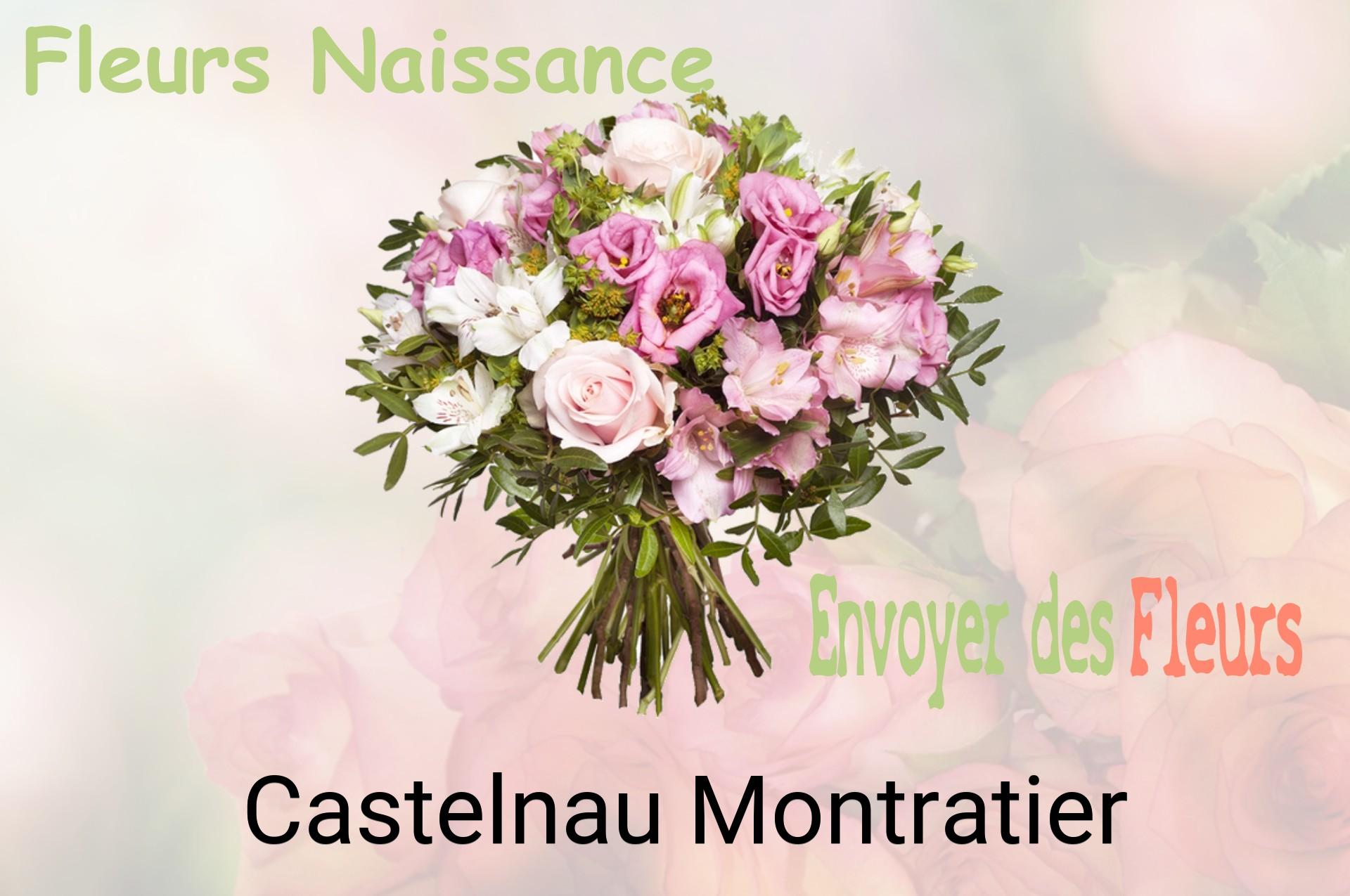 Bouquet de fleurs de naissance livré à Castelnau-Montratier